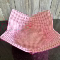 Image 4 of Quilted Soup Bowl Cozy in Daisy cotton
