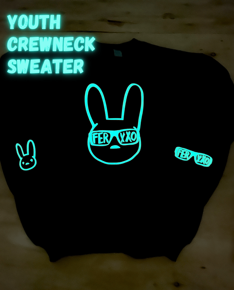 Bad bunny glow crewneck new arrivals