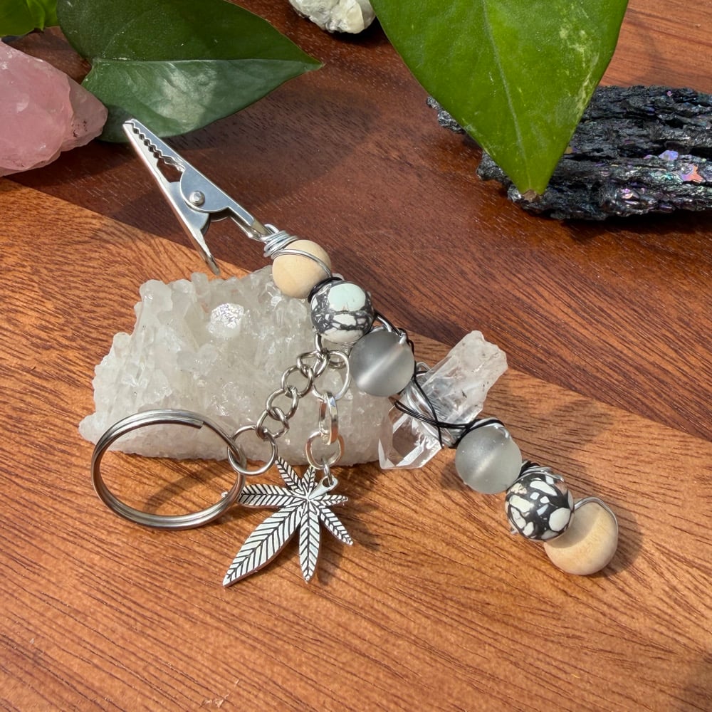 Image of up in smoke clip keychain