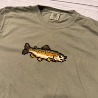 Image 2 of 8 Bit Brown Trout Tee