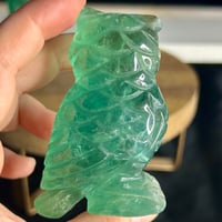 Image 6 of Green Fluorite Owl