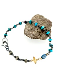 Image 2 of Egyptian turquoise and citrine bracelet