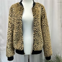 Image 5 of JUICY COUTURE faux fur leopard print bomber jacket