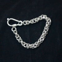 Image 4 of Stainless steel extra chunky byzantine neck chain 