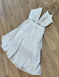 White crochet summer dress