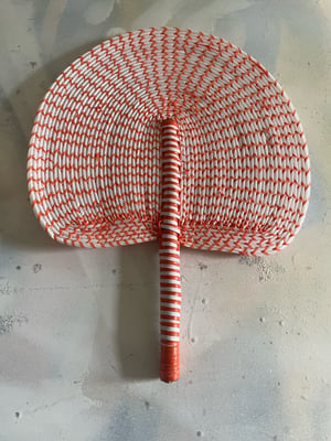 Image of African Hand woven Fans made from recycled plastics  A