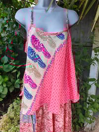 Image 10 of Kimono and cami set -peach