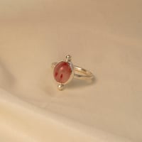 Image 1 of Pink Rhodonite Ring