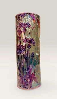 Image 1 of “Cornflower” reduction lustre vase