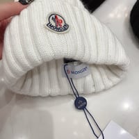 Image 5 of Monclėr Beanie with Rabbit Fur