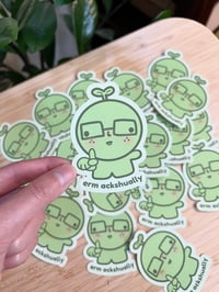 Image 3 of erm ackshually smiski sticker!