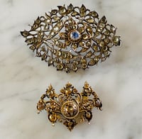 Image 4 of ANTIQUE JARGOON BROOCH