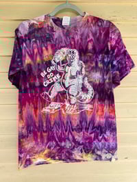 Image 1 of MEDIUM Godzilla Be Gay Do Crime Tie Dye Shirt I9