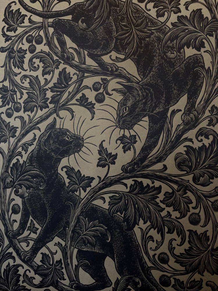 Image of 'Because of You' Original Woodblock Print - 2nd Edition Black on Sand