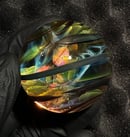 Image 1 of Twisted Fumed Honeycomb Marble with Opal