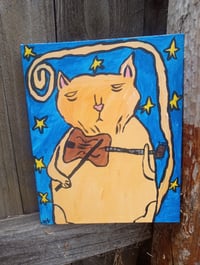 Image 6 of Orange Cat Playing Fiddle 
