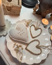 Image 2 of Neutral Fabric Quote Heart