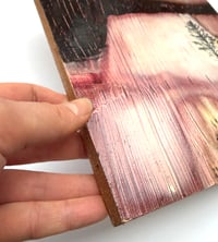 Image 3 of Field from my Window original oil painting on wooden panel