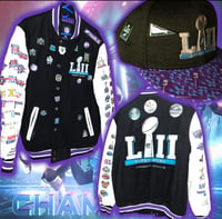 Image 1 of 🏆oFFiCiaL 🏆 SuPeR BowL LII 🏟 CoMMeMoRaTiVe 🦅 JaCKeT 🧥 