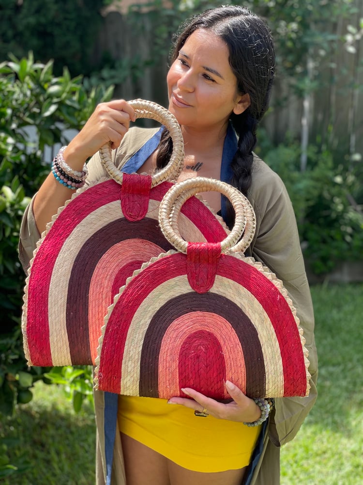 Image of Pink Mexican Puebla Purse