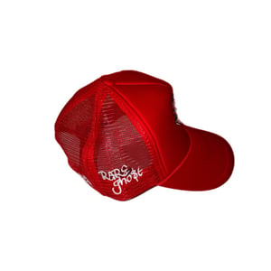Image of Ghost Trucker Hat in Red/White