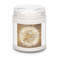 Image 5 of Scented soy candle with Holiday Owl