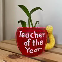 Image 1 of Snake Plant in "Teacher of the Year" Mug