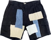 Image 1 of CARGO DENIM PATCHED SHORTS