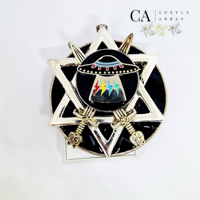 PRE-ORDER 55mm Silver & Black dawada with Chariot