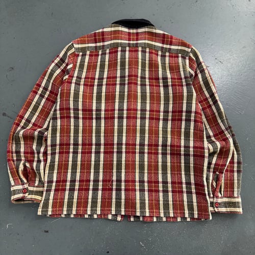 Image of Supreme Zip Up Flannel Shirt, size Large