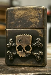 Image 2 of El Barto Skull N Bones Zippo