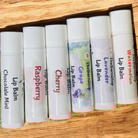 Image 1 of Natural Handmade Lip Balm | Raspberry Lip Balm | Shea Butter Lip Balm | Homemade Chapstick
