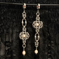 Image 2 of Pinky Pearls Earrings
