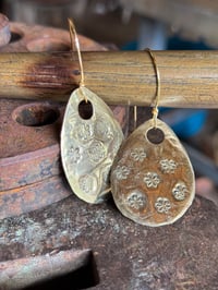 Image 4 of ⚜️🌼Brass Blooms Earrings 🌻🧡