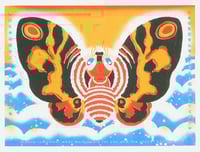 Image 4 of Mothra Risograph Print