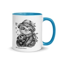 Image 12 of Loving Sloth Mom and Sloth Baby Coffee Mug Art by CrystalsArtPaws