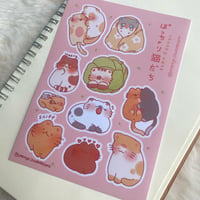 Image 2 of Chonky Cats v6 sticker sheet