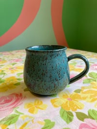 Image 1 of teal teacup