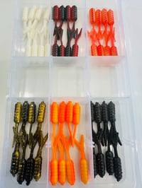 Split Tail Grub Minnow 48 pcs Kit #1