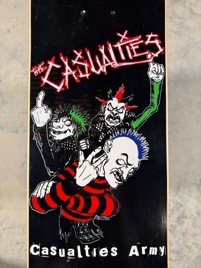 The Casualties Army punk skateboard
