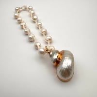 Image 2 of Freshwater Pearl Seashell Car Charm