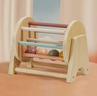 Image 2 of Montessori Wooden Rolling Rattle 