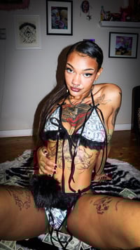 Image 4 of Black Fur Money Set 