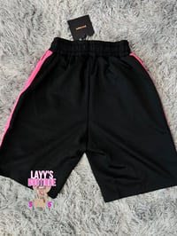 Image 2 of Hot Pink & Black Palm Angels Shorts