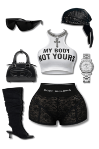 Image 2 of Fashionable Body Building Babe Lace Shorts