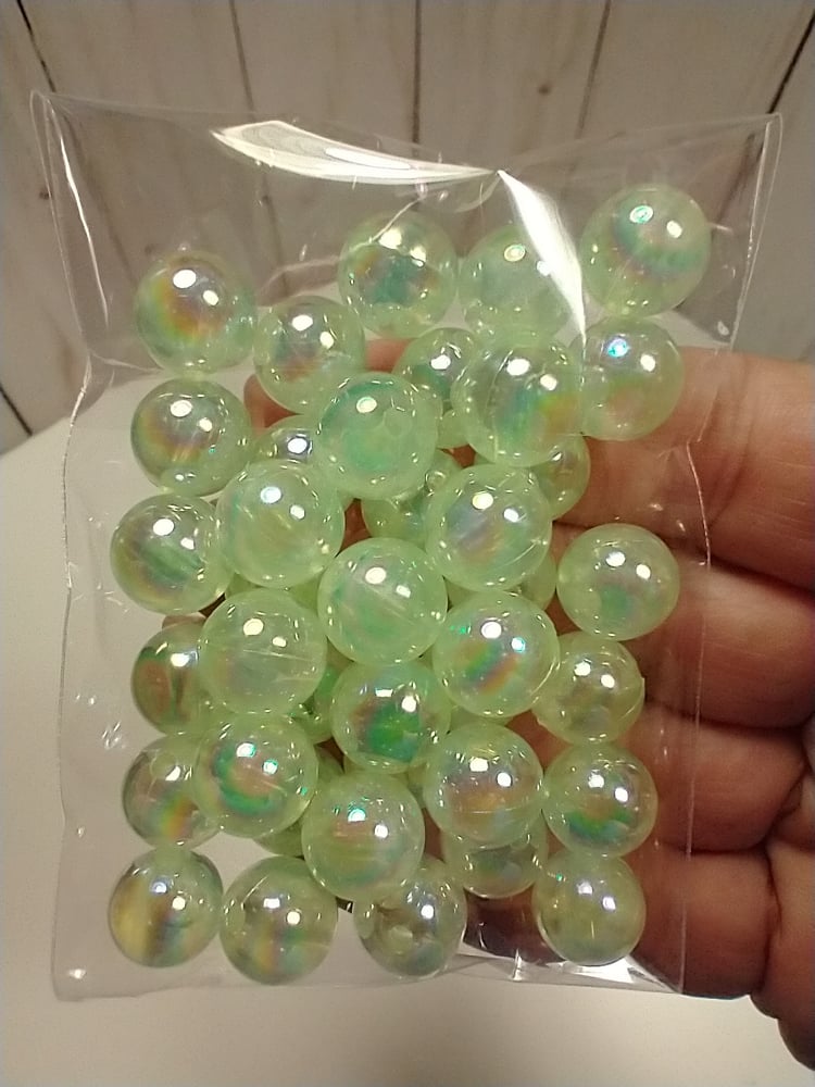 Image of Green AB Transparent Beads