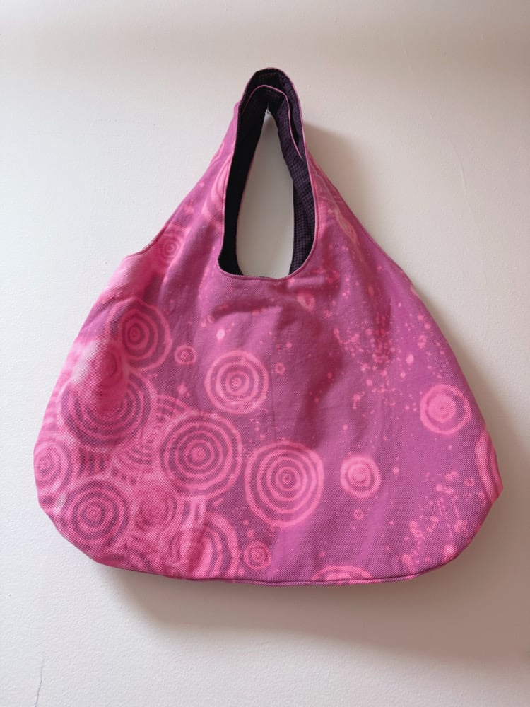 Image of Rounded Tote Bag — White Bunny