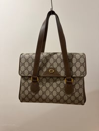 Image 1 of Vintage Gucci GG Supreme Monogram Canvas Tote Bag