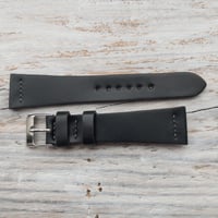 Image 3 of Black Horween Shell Cordovan Band - Straigth Stitch 