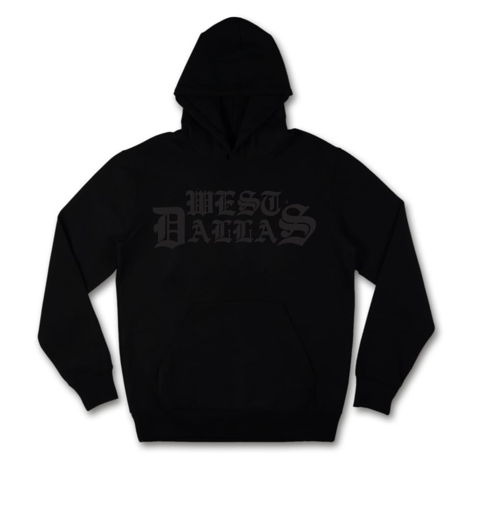 Image of WEST DALLAS BLACKOUT HOODIE